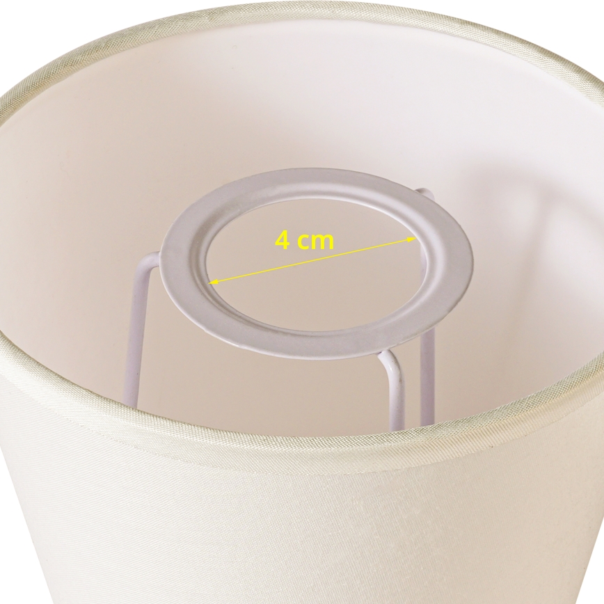 Brilagi - Universeller Lampenschirm NUBILA E27 13x9 cm cremefarben