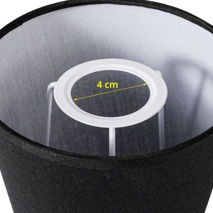 Brilagi - Universeller Lampenschirm NUBILA E27 13x9 cm schwarz