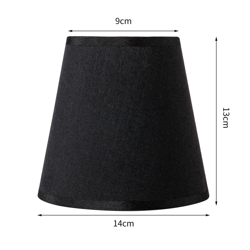 Brilagi - Universeller Lampenschirm NUBILA E27 13x9 cm schwarz