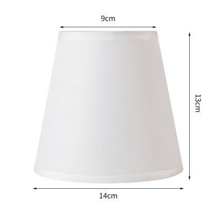 Brilagi - Universeller Lampenschirm NUBILA E27 13x9 cm Weiß