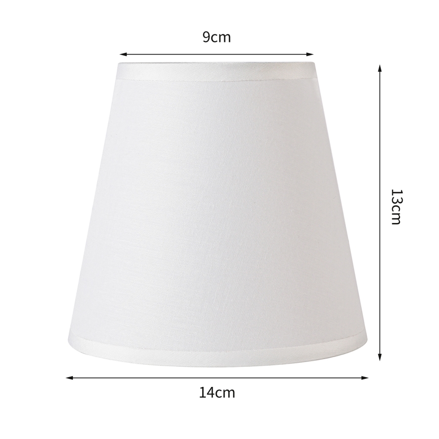 Brilagi - Universeller Lampenschirm NUBILA E27 13x9 cm Weiß
