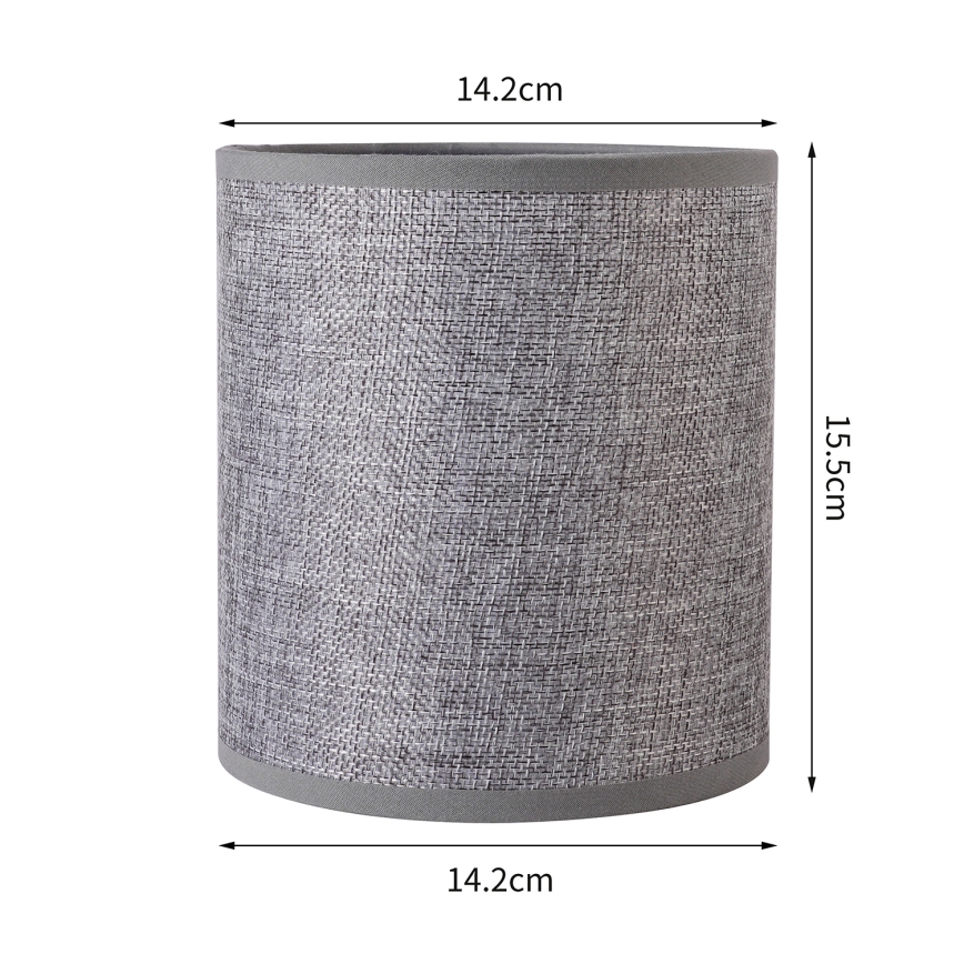 Brilagi - Universeller Lampenschirm NUBILA E27 15,5x14 cm grau