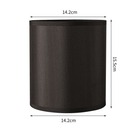 Brilagi - Universeller Lampenschirm NUBILA E27 15,5x14 cm schwarz