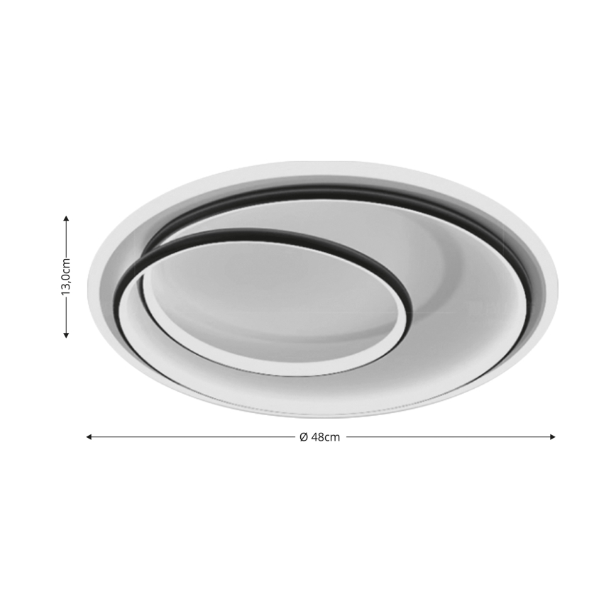 Brilagi - LED dimmbare Deckenleuchte VELO LED/38W/230V 3000/4000/6000K + Fernbedienung