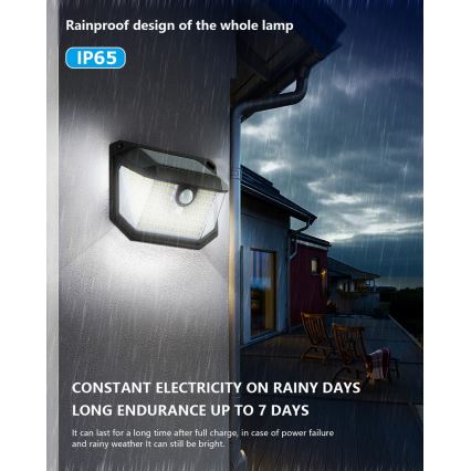 Brilagi - LED Solar-Wandleuchte mit Bewegungs- und Dämmerungssensor WALLIE LED/4W/5,5V 1200mAh 6500K IP65
