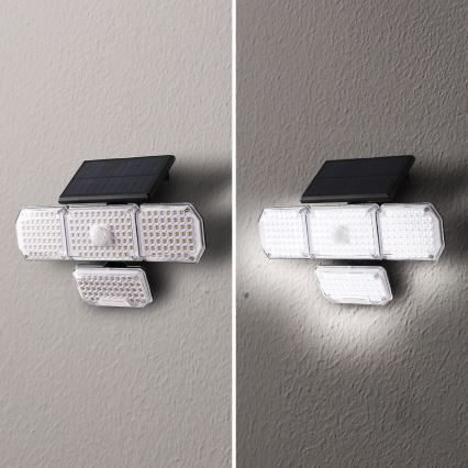 Brilagi - LED Solar-Wandleuchte mit Bewegungs- und Dämmerungssensor WALLIE LED/5W/5,5V 2400 mAh IP65