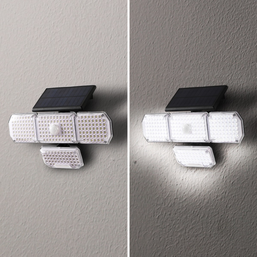 Brilagi - LED Solar-Wandleuchte mit Bewegungs- und Dämmerungssensor WALLIE LED/5W/5,5V 2400 mAh IP65