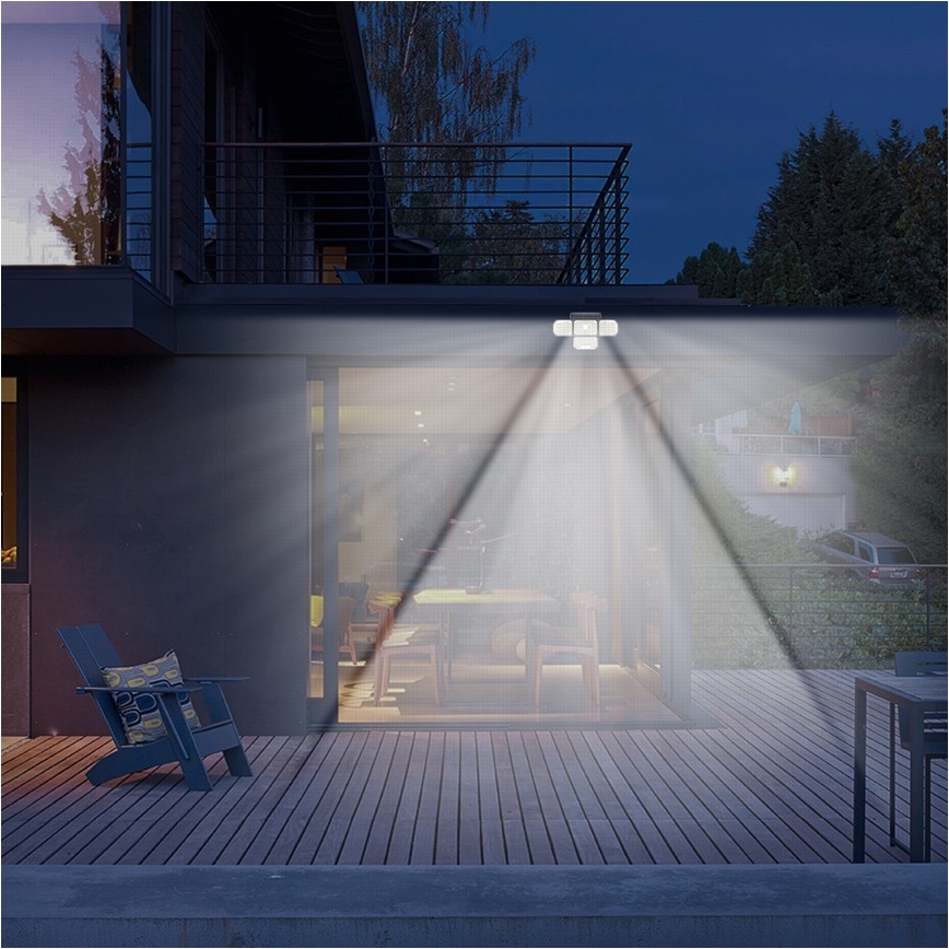 Brilagi - LED Solar-Wandleuchte mit Bewegungs- und Dämmerungssensor WALLIE LED/5W/5,5V 2400 mAh IP65