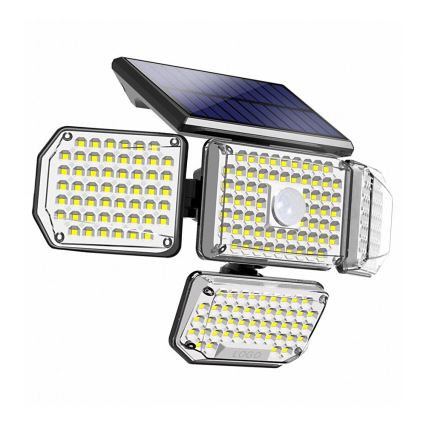Brilagi - LED Solar-Wandleuchte mit Bewegungs- und Dämmerungssensor WALLIE LED/5W/5,5V 2400 mAh IP65