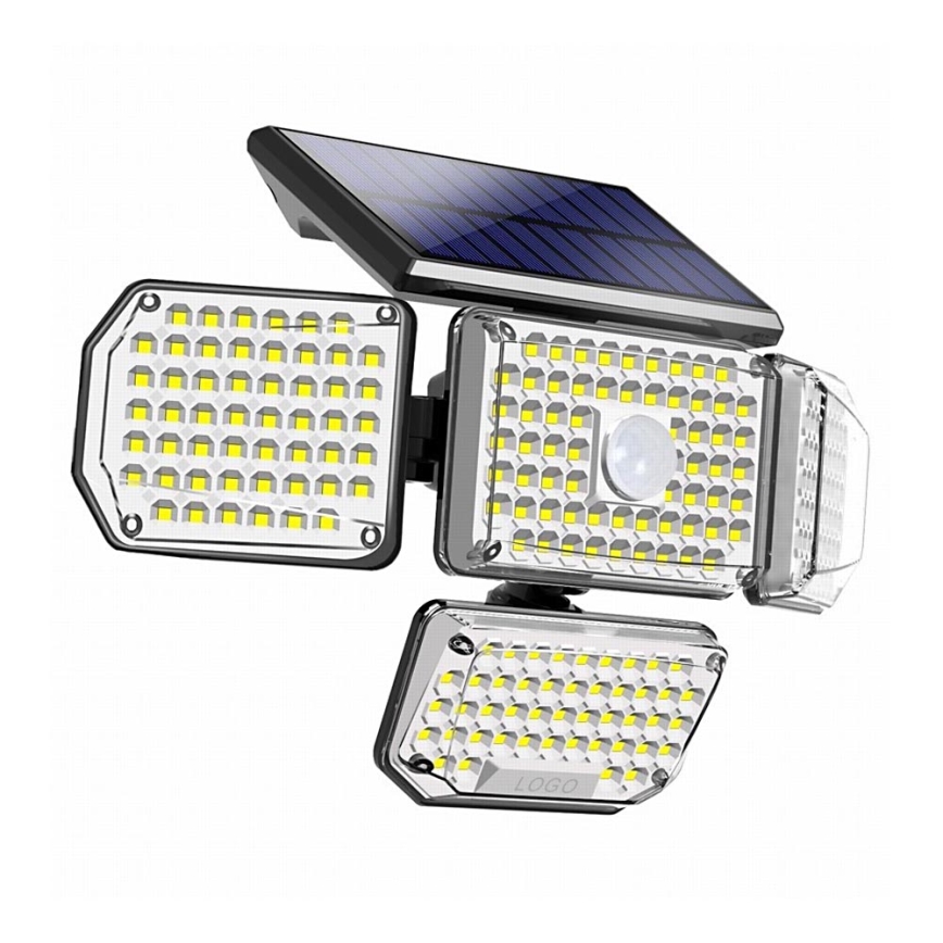 Brilagi - LED Solar-Wandleuchte mit Bewegungs- und Dämmerungssensor WALLIE LED/5W/5,5V 2400 mAh IP65