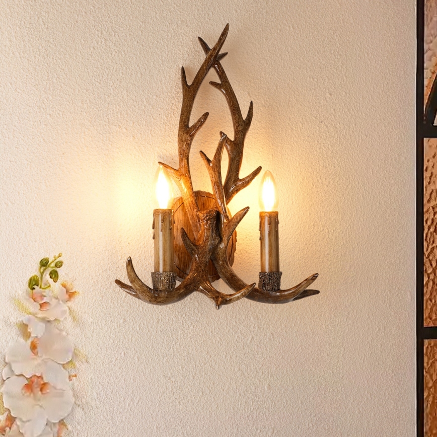 Brilagi - Wandleuchte DEER 2xE14/10W/230V