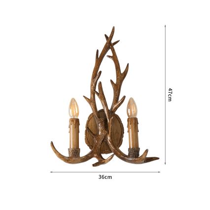 Brilagi - Wandleuchte DEER 2xE14/10W/230V