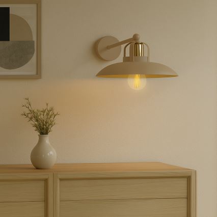 Brilagi - Wandleuchte FLAMENGO 1xE27/60W/230V beige
