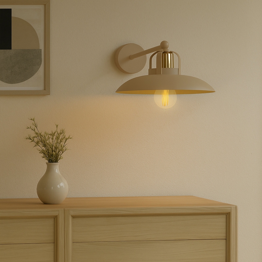 Brilagi - Wandleuchte FLAMENGO 1xE27/60W/230V beige