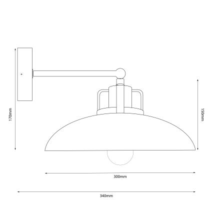 Brilagi - Wandleuchte FLAMENGO 1xE27/60W/230V beige