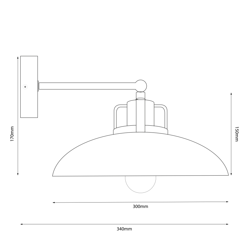 Brilagi - Wandleuchte FLAMENGO 1xE27/60W/230V beige