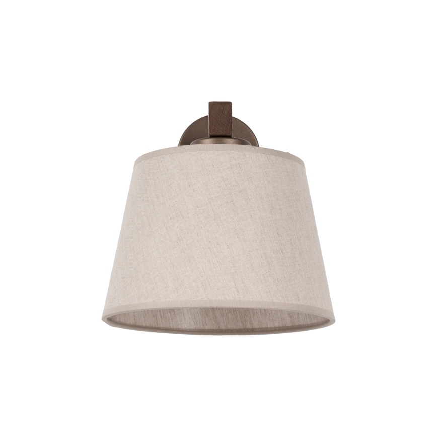 Brilagi - Wandleuchte LATTE 1xE27/60W/230V Kiefer/Beige