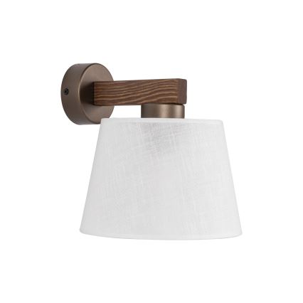Brilagi - Wandleuchte LATTE 1xE27/60W/230V Kiefernholz/weiß