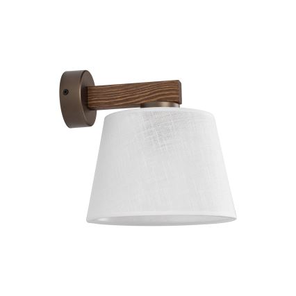 Brilagi - Wandleuchte LATTE 1xE27/60W/230V Kiefernholz/weiß