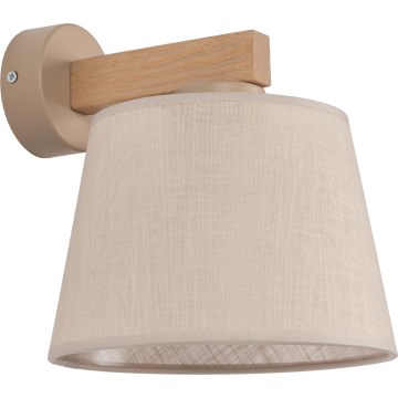 Brilagi - Wandleuchte LATTE SABIA 1xE27/60W/230V Kiefer/Beige