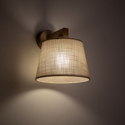 Brilagi - Wandleuchte LATTE SABIA 1xE27/60W/230V Kiefer/Beige
