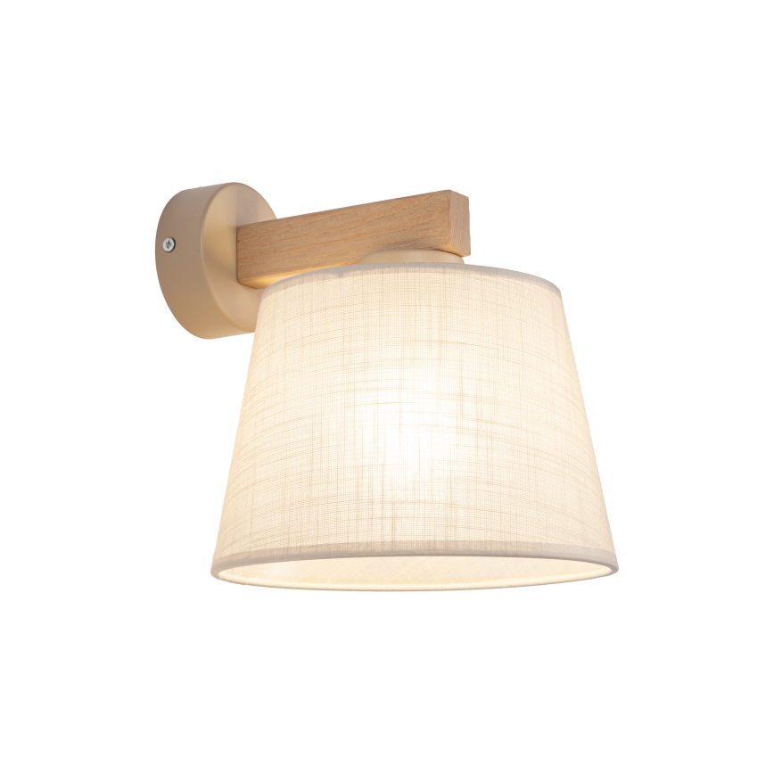 Brilagi - Wandleuchte LATTE SABIA 1xE27/60W/230V Kiefer/Beige