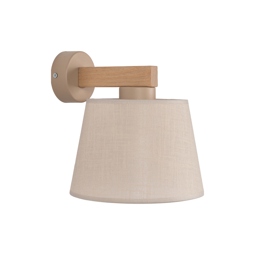 Brilagi - Wandleuchte LATTE SABIA 1xE27/60W/230V Kiefer/Beige