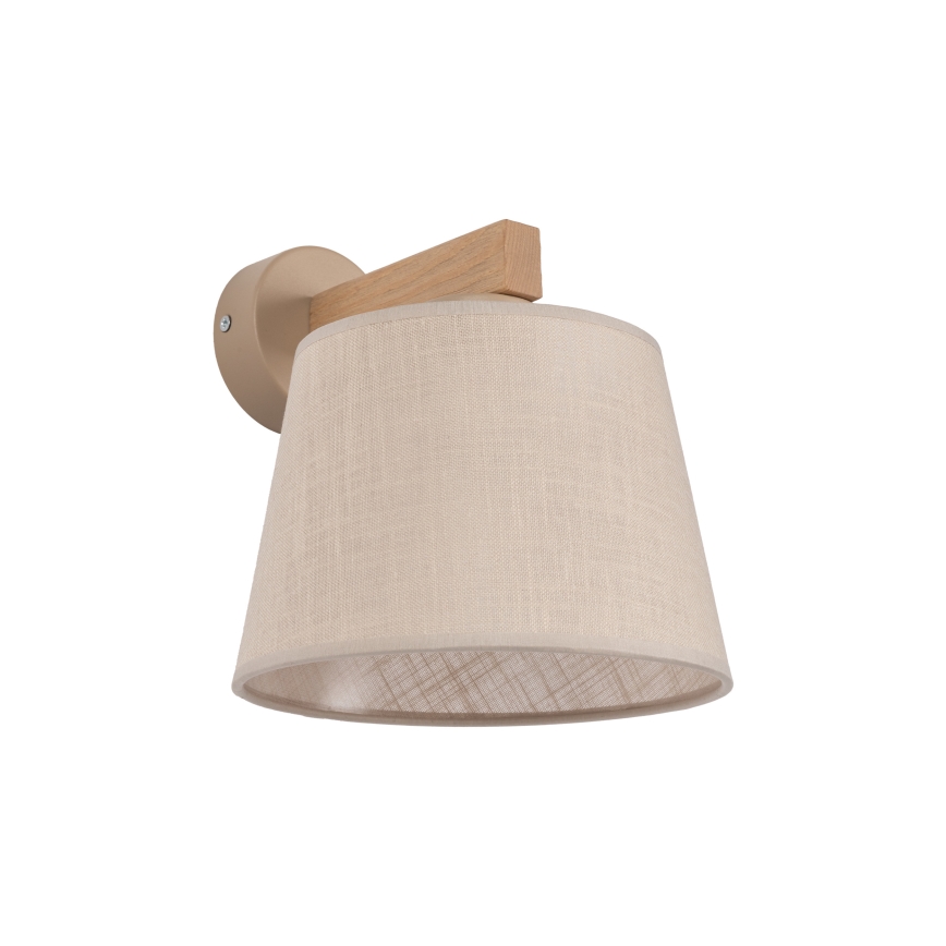 Brilagi - Wandleuchte LATTE SABIA 1xE27/60W/230V Kiefer/Beige