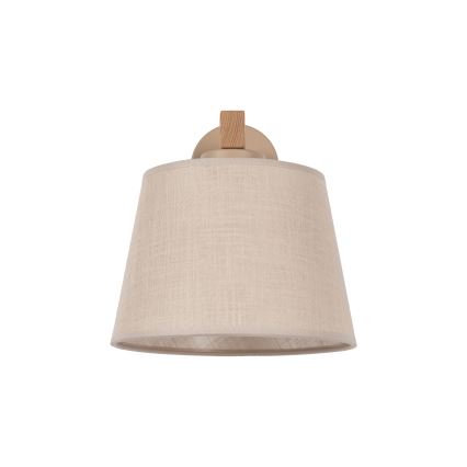 Brilagi - Wandleuchte LATTE SABIA 1xE27/60W/230V Kiefer/Beige
