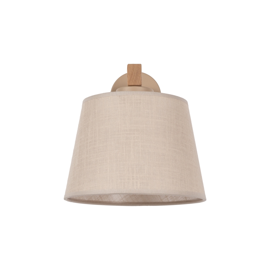 Brilagi - Wandleuchte LATTE SABIA 1xE27/60W/230V Kiefer/Beige