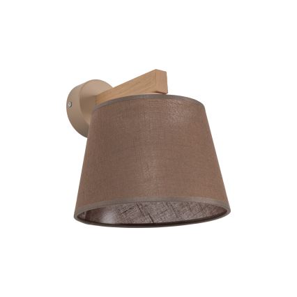 Brilagi - Wandleuchte LATTE SABIA 1xE27/60W/230V Kiefer/Braun