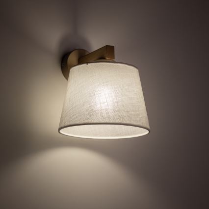 Brilagi - Wandleuchte LATTE SABIA 1xE27/60W/230V Kiefer/weiß
