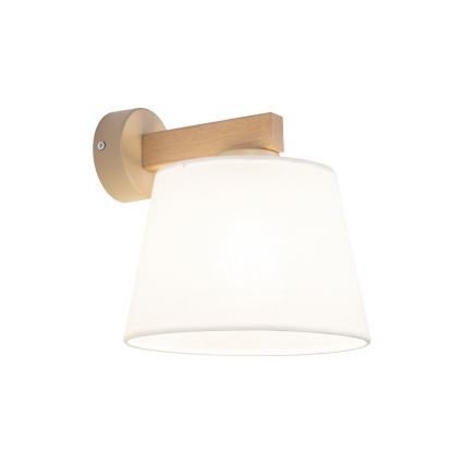 Brilagi - Wandleuchte LATTE SABIA 1xE27/60W/230V Kiefer/weiß
