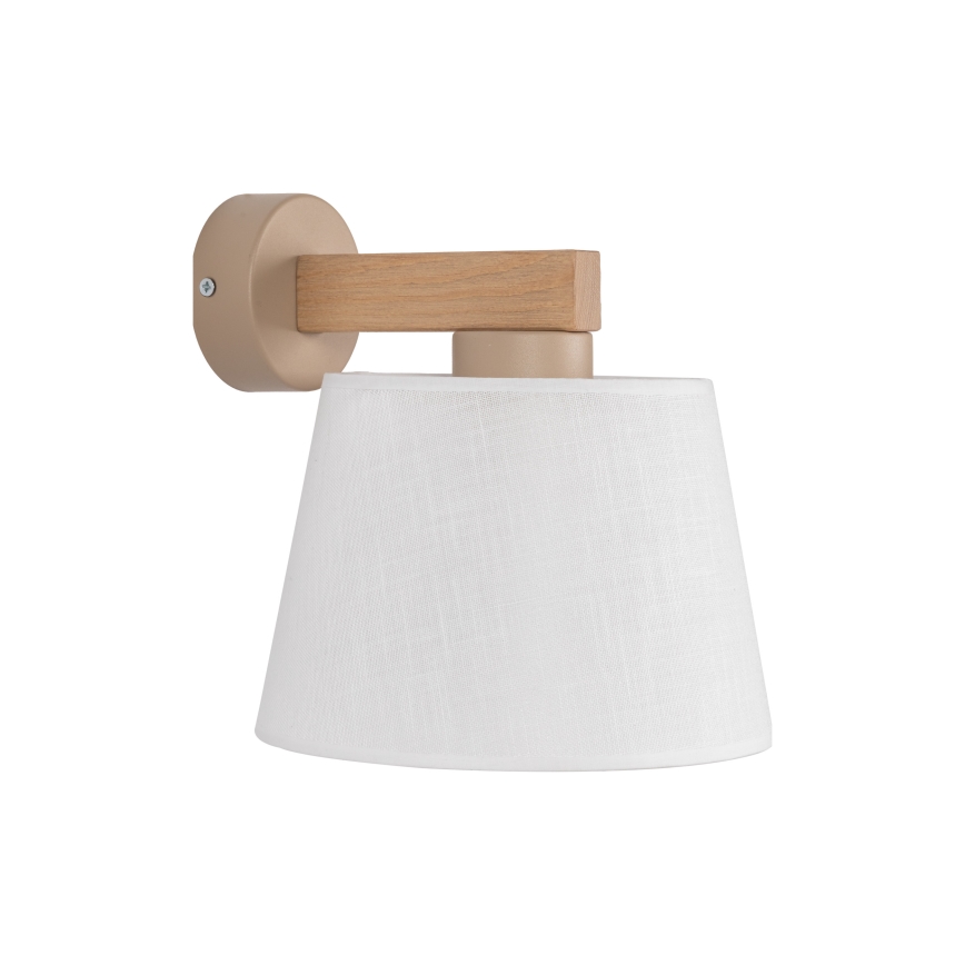 Brilagi - Wandleuchte LATTE SABIA 1xE27/60W/230V Kiefer/weiß