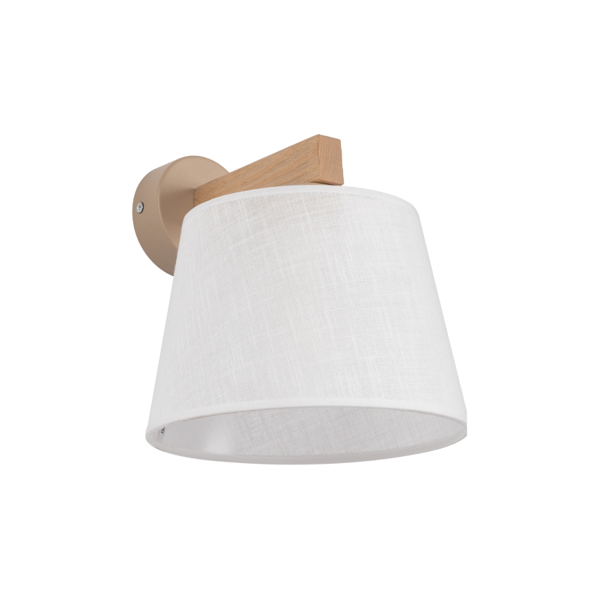 Brilagi - Wandleuchte LATTE SABIA 1xE27/60W/230V Kiefer/weiß