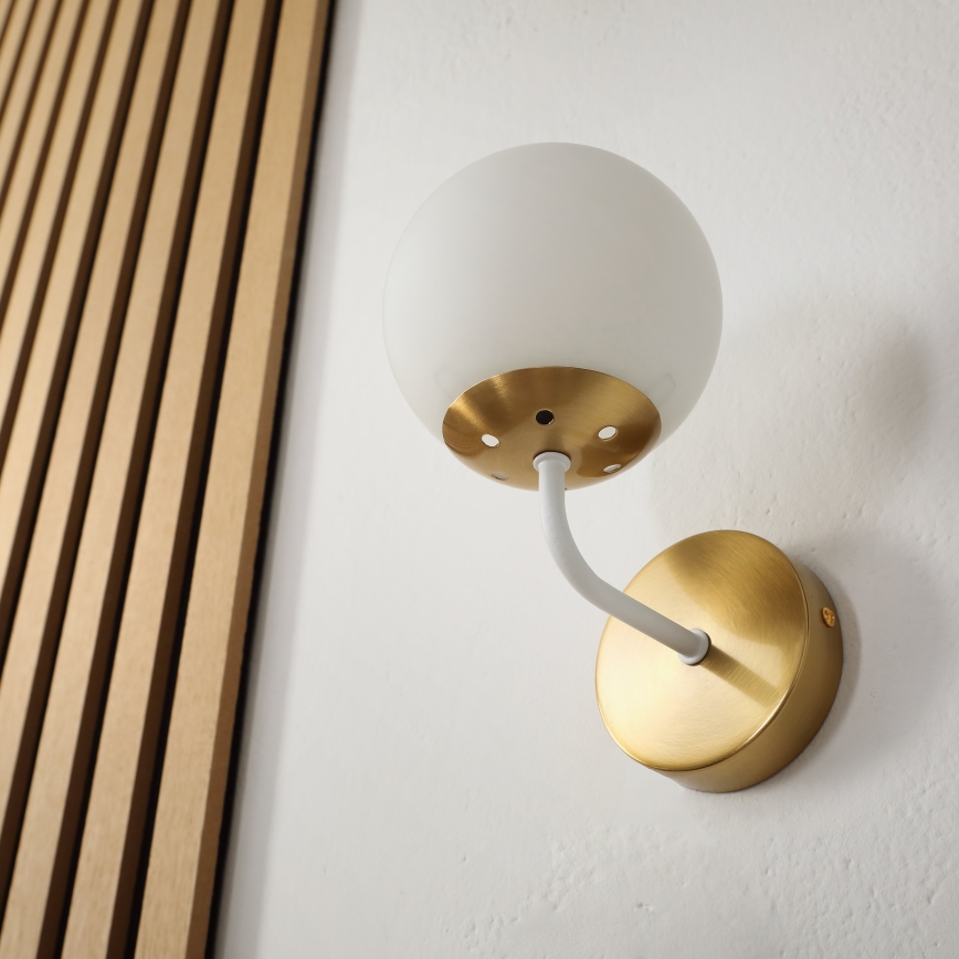 Brilagi - Wandleuchte MALIVA 1xE14/15W/230V gold/weiß