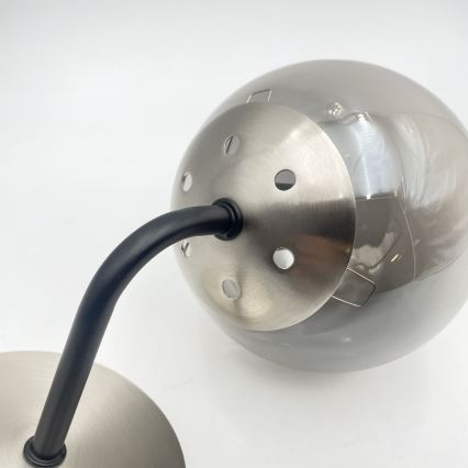 Brilagi - Wandleuchte MALIVA 1xE14/15W/230V mattchrom/rauchglas