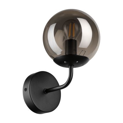 Brilagi - Wandleuchte MALIVA 1xE14/15W/230V schwarz/rauchfarben