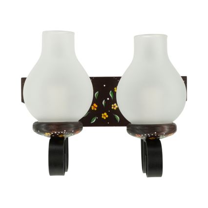 Brilagi - Wandleuchte QUEEN 2xE14/40W/230V Buche/Wenge