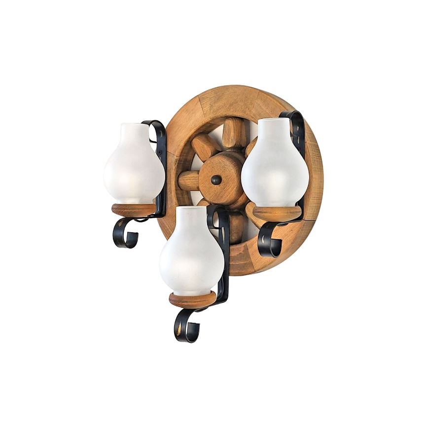 Brilagi - Wandleuchte ROATA APLICA 3xE14/40W/230V Buche