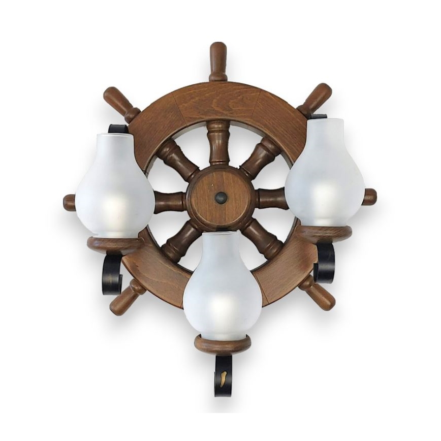 Brilagi - Wandleuchte TIMONA 3xE14/40W/230V Buche/Walnuss