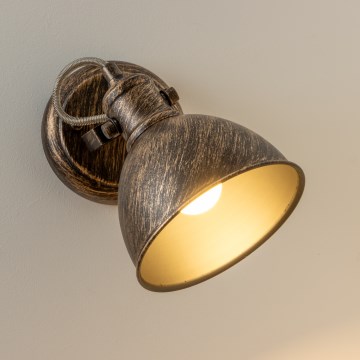 Brilagi - Wandstrahler TECHNO 1xE27/60W/230V bronzen/Patina