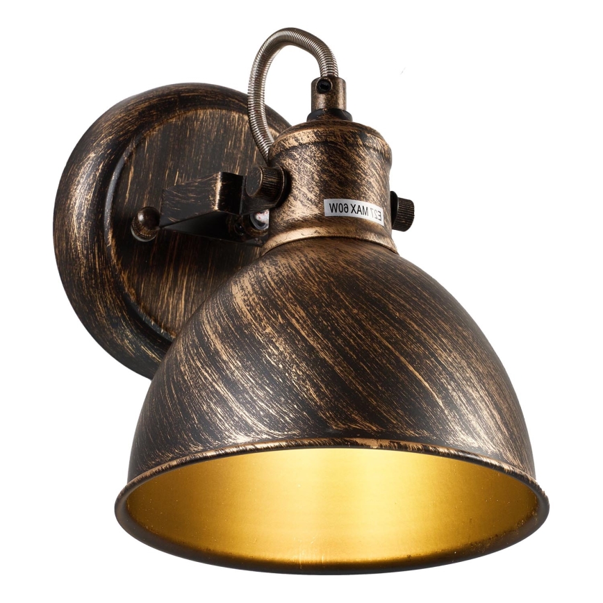 Brilagi - Wandstrahler TECHNO 1xE27/60W/230V bronzen/Patina