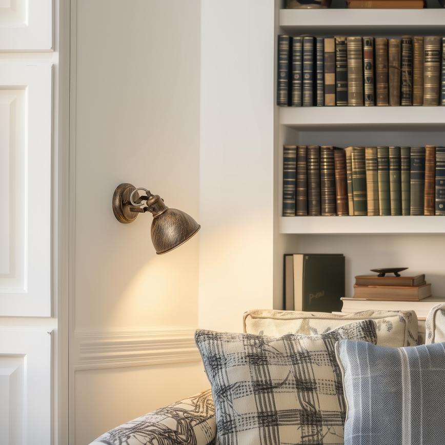 Brilagi - Wandstrahler TECHNO 1xE27/60W/230V bronzen/Patina