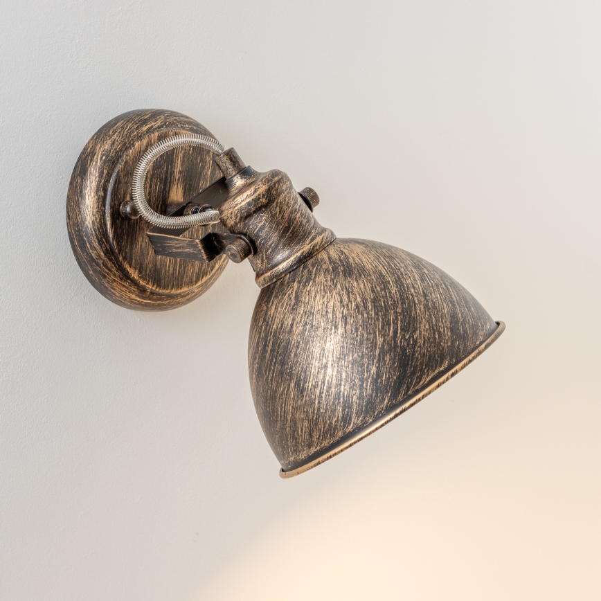 Brilagi - Wandstrahler TECHNO 1xE27/60W/230V bronzen/Patina