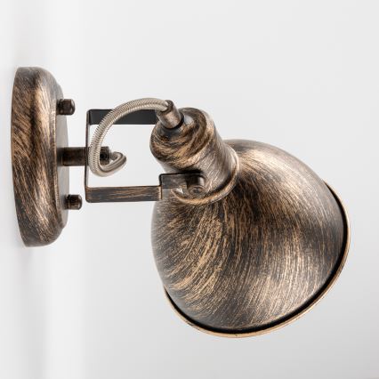 Brilagi - Wandstrahler TECHNO 1xE27/60W/230V bronzen/Patina