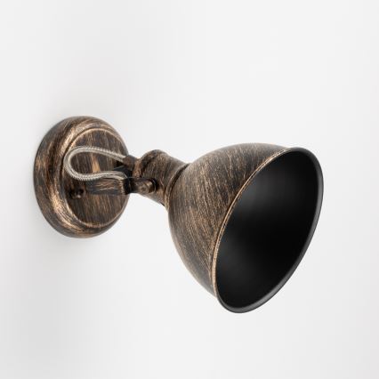 Brilagi - Wandstrahler TECHNO 1xE27/60W/230V bronzen/Patina