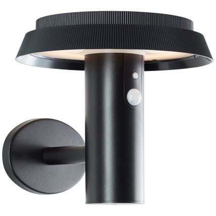 Brilliant - LED Solar-Wandleuchte mit Sensor ALVERO LED/4W/3,7V 2000 mAh IP44