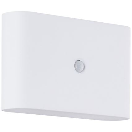 Brilliant - Aufladbare LED-Outdoor-Wandleuchte mit Sensor XINO LED/3W/5V 3600 mAh IP44 weiß