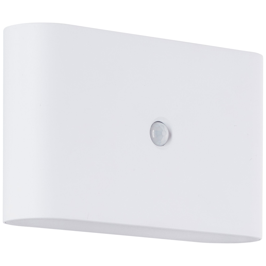 Brilliant - Aufladbare LED-Outdoor-Wandleuchte mit Sensor XINO LED/3W/5V 3600 mAh IP44 weiß